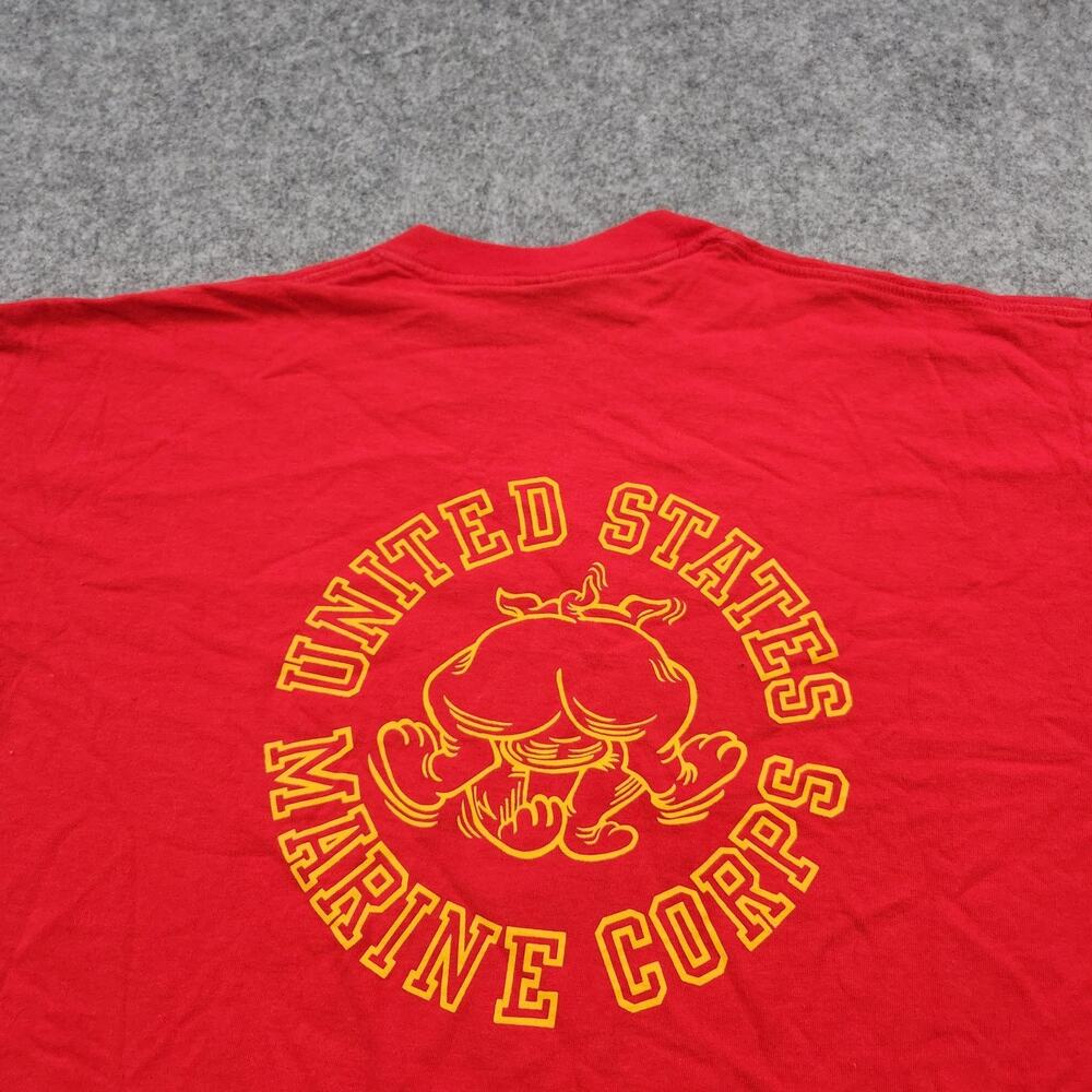 Vintage United States Marine Corps T Shirt Mens XL USMC Military Bulldog 90s Tee - Picture 12 of 13